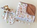 Ver imagem 1 de Manta Baby, Enxoval, Saída Maternidade, Chá de Bebe, Naninha, Prendedor Chupeta, Safari