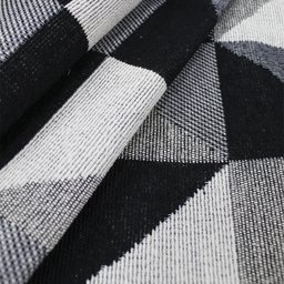 Tapete Passadeira Antiderrapante 1,30x0,45 Mosaico Preto - 3
