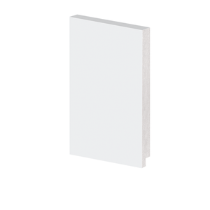 Rodapé Poliestireno 20cm Liso Branco 50020 Arquitech