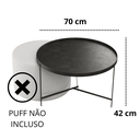 Ver imagem 5 de Mesa de Centro para Sala de Estar Preto