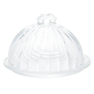 Queijeira Lyor Imperial de Cristal Ecológico com Tampa