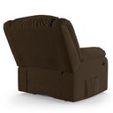 Ver imagem 5 de Poltrona do Papai Reclinável Melim Elétrica Led Massagem Veludo Marrom Fh1