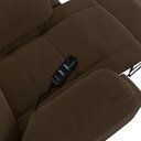 Ver imagem 4 de Poltrona do Papai Reclinável Melim Elétrica Led Massagem Veludo Marrom Fh1