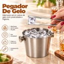 Ver imagem 6 de Pegador de Gelo 15cm Aço Inox Bar Cozinha Drinks Bebidas