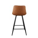 Ver imagem 4 de Banqueta Nara Base Aço Assento Marrom 91cm - 66246