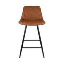 Ver imagem 2 de Banqueta Nara Base Aço Assento Marrom 91cm - 66246