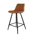 Ver imagem 1 de Banqueta Nara Base Aço Assento Marrom 91cm - 66246