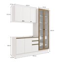 Ver imagem 4 de Cozinha Compacta Celeste Kappesberg 100% Mdf Branco 192cm