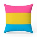 Ver imagem 1 de Almofada Avulsa Cheia Estampada Bandeiras Lgbt Cores 45cm X 45cm com Refil Cor Pansexual
