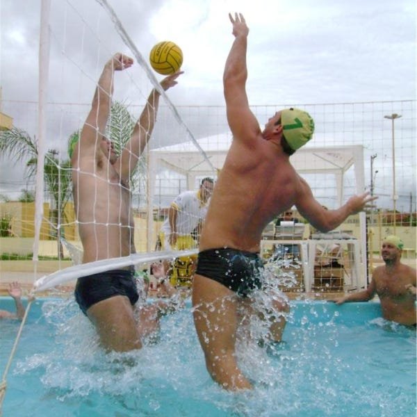 Kit Biribol Volei De Piscina Com Bola, Tubos e Rede 3 Metros - 3