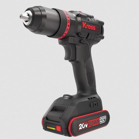 Parafusadeira Kress C/impacto Brushless 70nm C/2baterias 20v 2ah