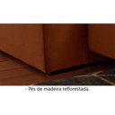 Ver imagem 3 de Sofá Retrátil E Reclinável Apolo 2,10m 3 Lugares Terracota