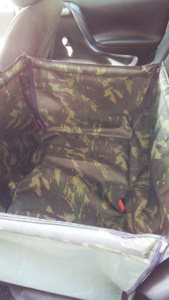 Capa Pet Camuflada p bancos de carros e Cinto Segurança - 2