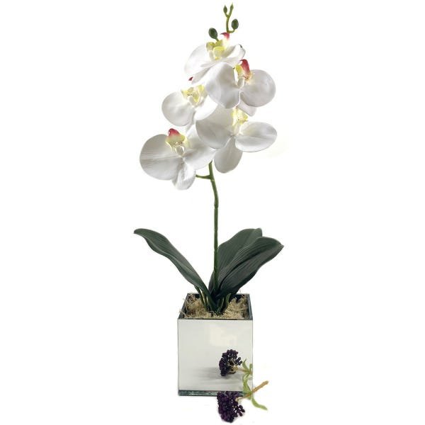 Arranjo Completo Orquídeas Artificiais Silicone 3d - 1