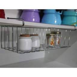 Prateleira Aramada Suspensa Aço Cromado 45x19x15cm - 3