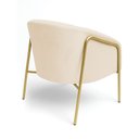 Ver imagem 6 de Poltrona Sala Industrial Alta Dourado Stella Bouclê D03 - D’Rossi