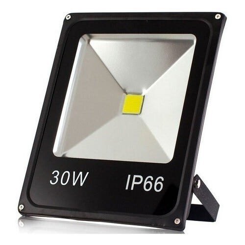Refletor Holofote IP66 Led 30w Luz Branco Quente Bivolt Prova D'água Externo Super Iluminação - 1