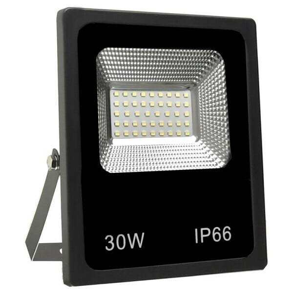 Refletor Holofote IP66 Led 30w Luz Branco Quente Bivolt Prova D'água Externo Super Iluminação - 3