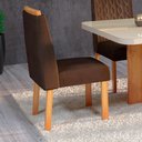 Ver imagem 2 de Conjunto 2 Cadeiras Estofadas para Mesa de Jantar Naturalle Roma Bom Pastor