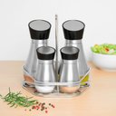 Ver imagem 2 de Conjunto Galheteiro Tramontina Realce Aço Inox Porta Azeite Vinagre Temperos Mesa Jantar Cozinha