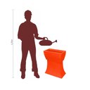 Ver mais imagens de Vaso Planta 50x25 Jardineira Floreira Suporte Polietileno BGPLASTICOS V550S LARANJA SUNSET 010