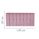 Ver imagem 2 de Painel Estofada Kiara 140cm Casal Box Quarto Suede Rosa Bebê - Gat Magazine
