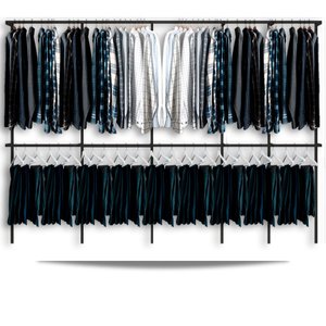 Arara de parede - 4,00m Smart black