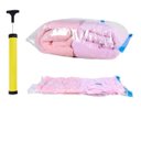 Ver imagem 2 de Saco À Vácuo Max Guardar Roupa Kit 10 Un 60x80cm+ Bomba