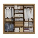 Ver imagem 3 de Guarda-roupa Casal 6 Portas 2 Gavetas Nogueira/fendi - Kappesberg