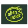 Placa Mdf 20 Cm X 30 Cm - Alien Intel Inside (Bd54) - 1