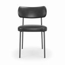 Ver imagem 7 de Kit 4 Cadeiras Sala de Jantar Lisa Pés Preto PU Preto m² - Monari Design