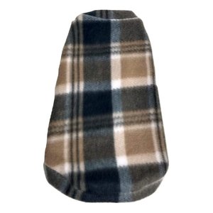 Roupa capa soft para cachorro cor xadrez claro tamanho GG