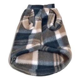 Roupa capa soft para cachorro cor xadrez claro tamanho GG - 2