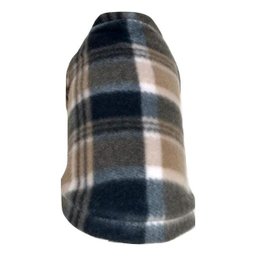 Roupa capa soft para cachorro cor xadrez claro tamanho GG - 4