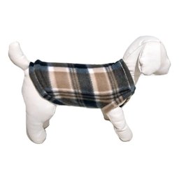 Roupa capa soft para cachorro cor xadrez claro tamanho GG - 3
