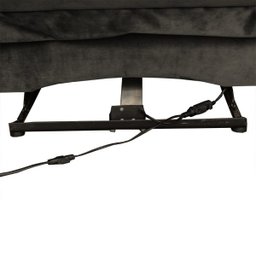 Poltrona do Papai Reclinável Elétrica com Massagem e USB Magnum Veludo Marrom - Gran Belo - 11