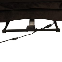 Poltrona do Papai Reclinável Elétrica com Massagem e USB Magnum Veludo Marrom Chocolate - Gran Belo - 10
