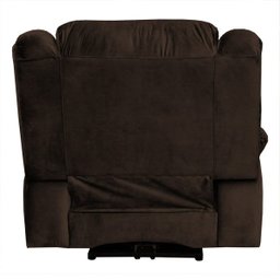 Poltrona do Papai Reclinável Elétrica com Massagem e USB Magnum Veludo Marrom Chocolate - Gran Belo - 9