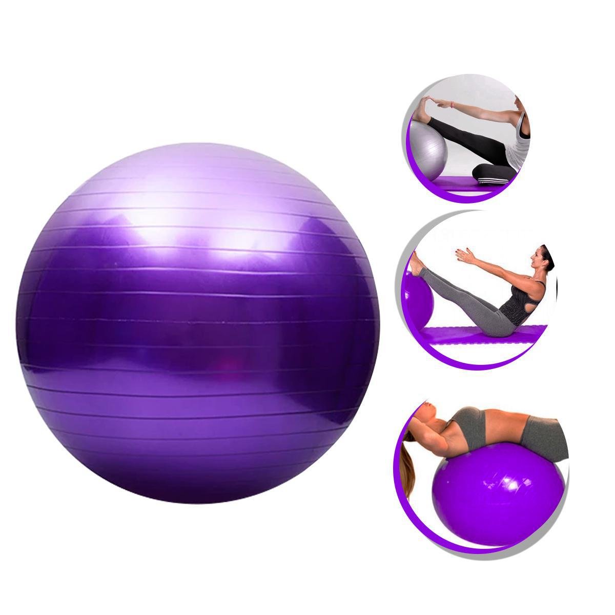 Bola de Pilates Suíça Ioga 55cm Overball Ginastica Fitness | MadeiraMadeira