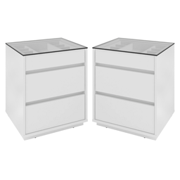 Conjunto de Mesas de Cabeceira Cuiabá Branco - 1