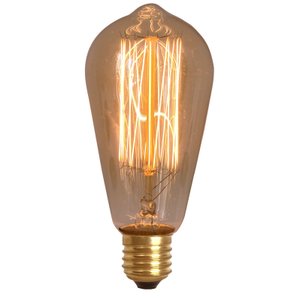 Lâmpada Retrô St64 Carbono Dimerizável Âmbar 40w 110v