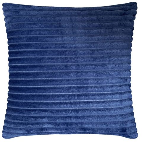 Capa de Almofada Flanel Pelúcia Azul Royal 45x45cm