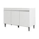 Ver imagem 1 de Balcão de Cozinha Manu com Tampo 120 cm Branco Brilho - AJL