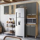Ver imagem 2 de Armario de Cozinha Fit com 8 Portas 261 Cm Freijo/chumbo