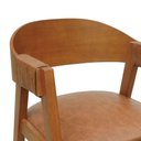 Ver mais imagens de Conjunto Mesa de Jantar Califórnia 6 Lugares Tampo MDF com Cadeiras Miami Estofadas Marrom Mescla