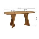 Ver imagem 7 de Conjunto Mesa de Jantar Califórnia 6 Lugares Tampo MDF com Cadeiras Miami Estofadas Marrom Mescla
