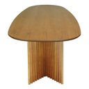 Ver imagem 4 de Conjunto Mesa de Jantar Califórnia 6 Lugares Tampo MDF com Cadeiras Miami Estofadas Marrom Mescla
