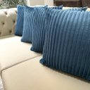 Ver imagem 2 de Capa de Almofada Flanel Pelúcia Azul Prussiano 45x45cm