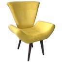 Ver imagem 4 de Kit 2 Poltronas Decorativas Elegance Suede Amarelo
