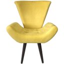 Ver imagem 3 de Kit 2 Poltronas Decorativas Elegance Suede Amarelo
